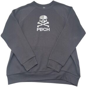 Soulcycle PBCH Skull Crossbones Raglan‎ Sleeve Crewneck Sweatshirt Large Mens